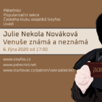 Julie Nekola Nováková: Venuše známá a neznámá, 6. října 2020