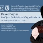 Pavel Cejnar: Proč jsou fyzikální vzorečky jednoduché?, 18. listopadu 2020